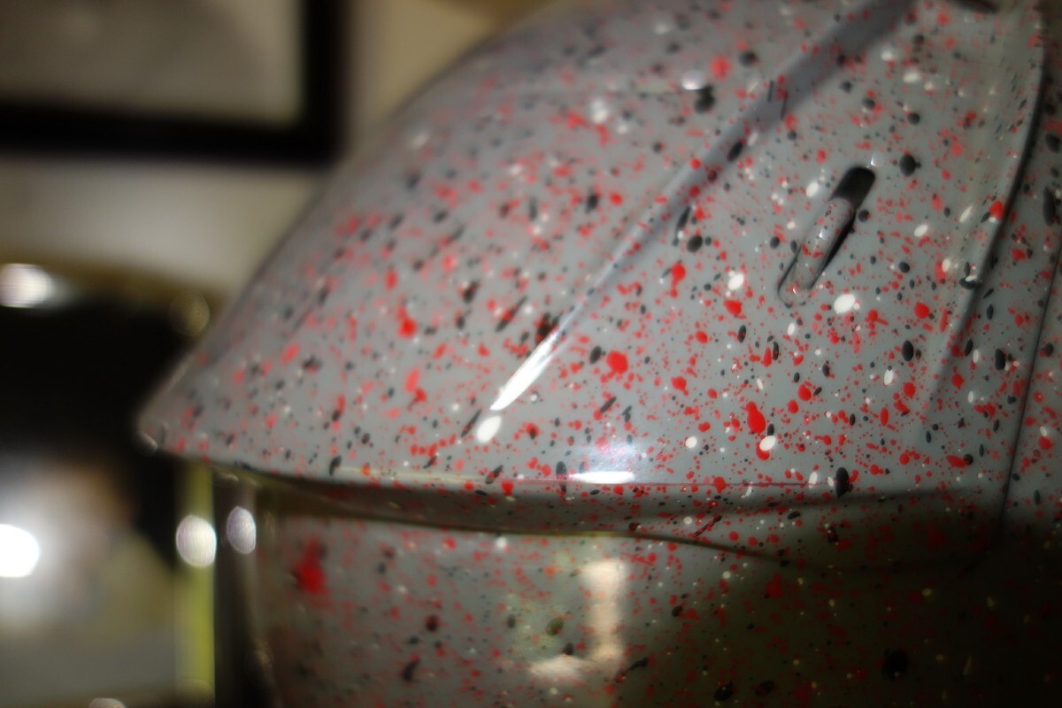 “Untitled” original painted motorcycle helmet by Futura