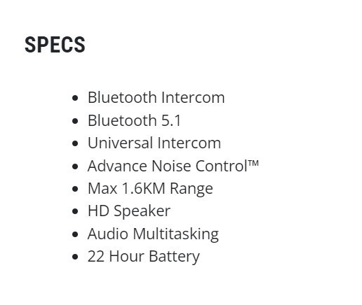 SMART HJC 21B SENA Bluetooth Communication System for HJC Helmets- SP132