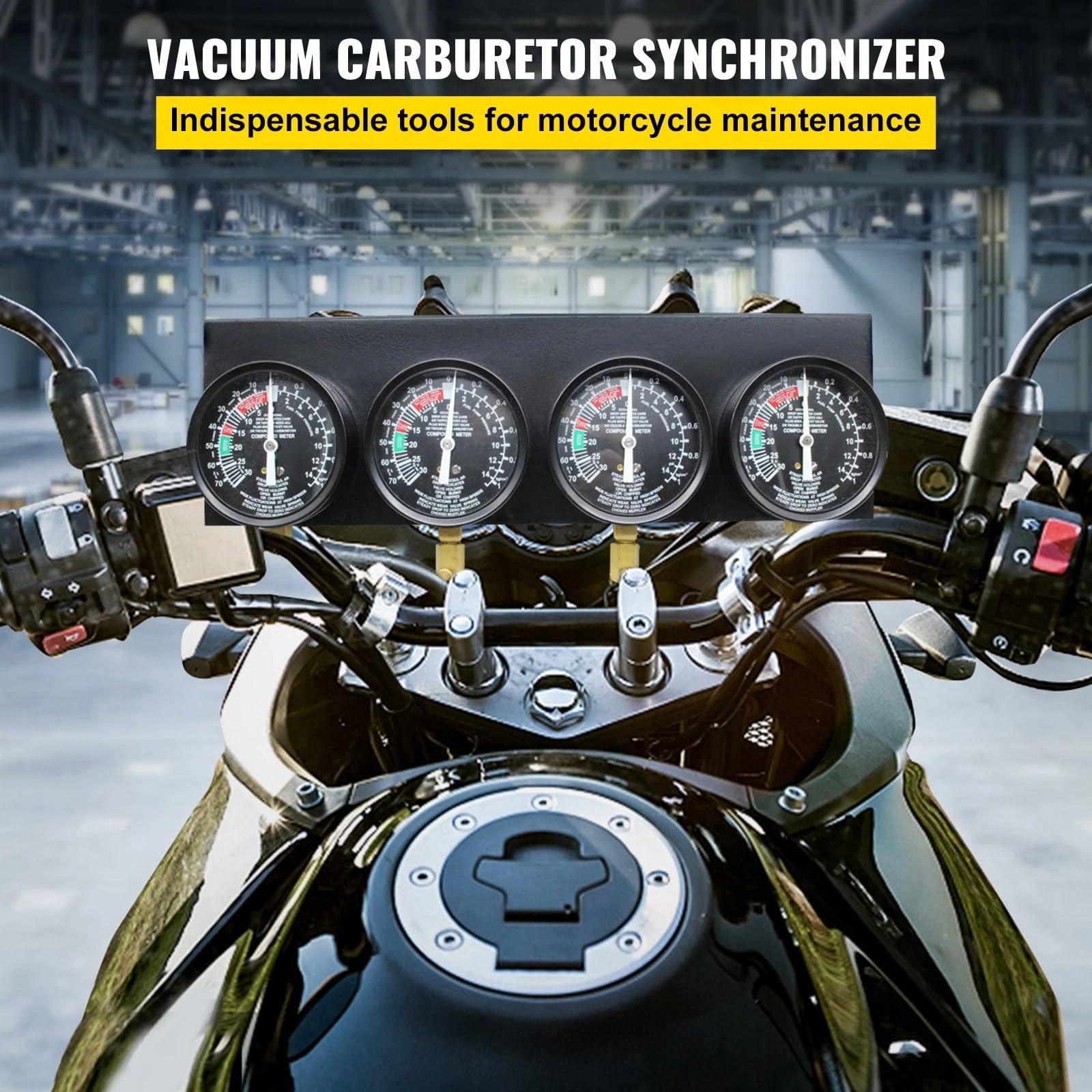 Alltooetools Universal Vacuum Carburetor Synchronization Balancer Basic style
