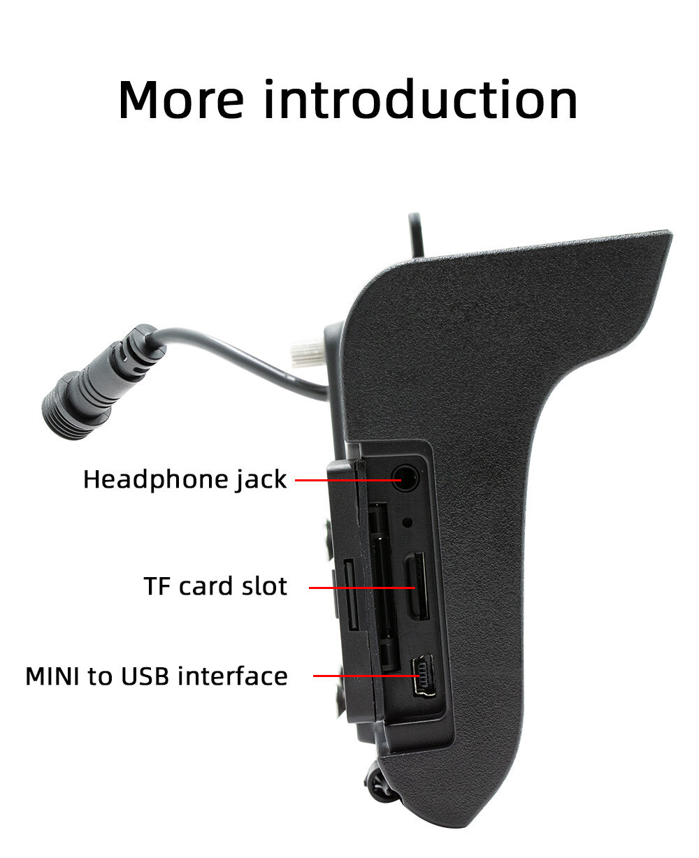 Motorcycle Radio MP5 Player GPS Navigator Portable Wireless Android Auto Carplay