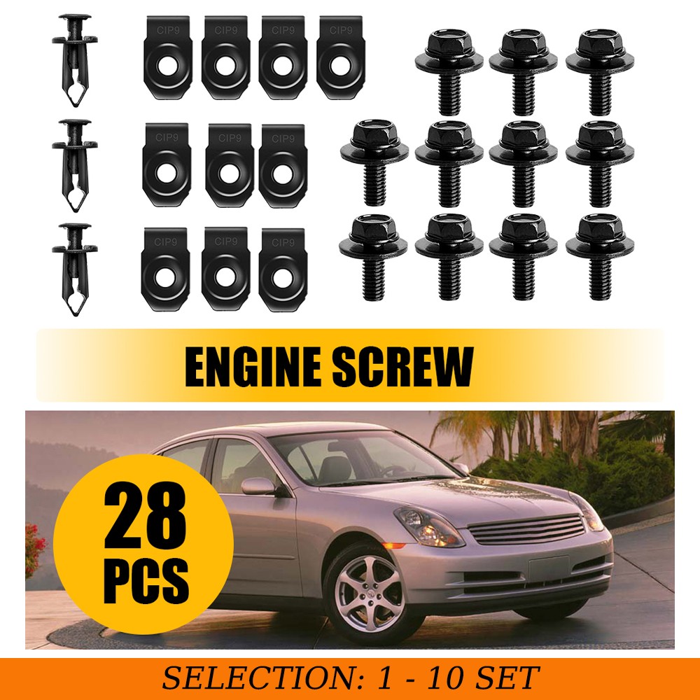 28-280X Car Screw Fender Body Bumper Side Skirt U Nut Clip Fastener For Infiniti