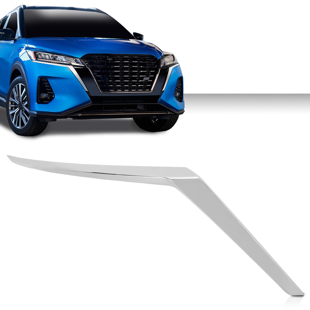 For 2021-2024 Nissan Kicks S SV Right Front Bumper Side Chrome Molding Trim RH
