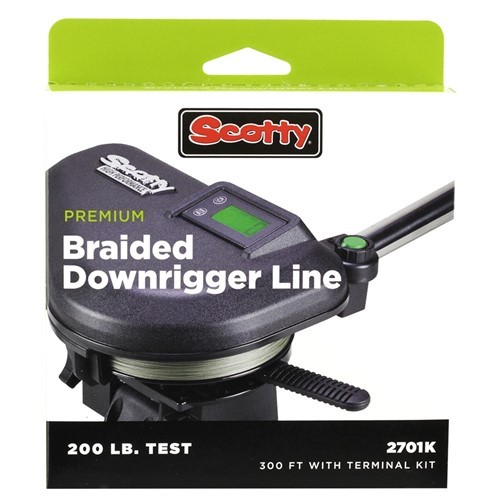 Scotty Premium Power Braid Downrigger Line – 200ft of 200lb Test (2700K)