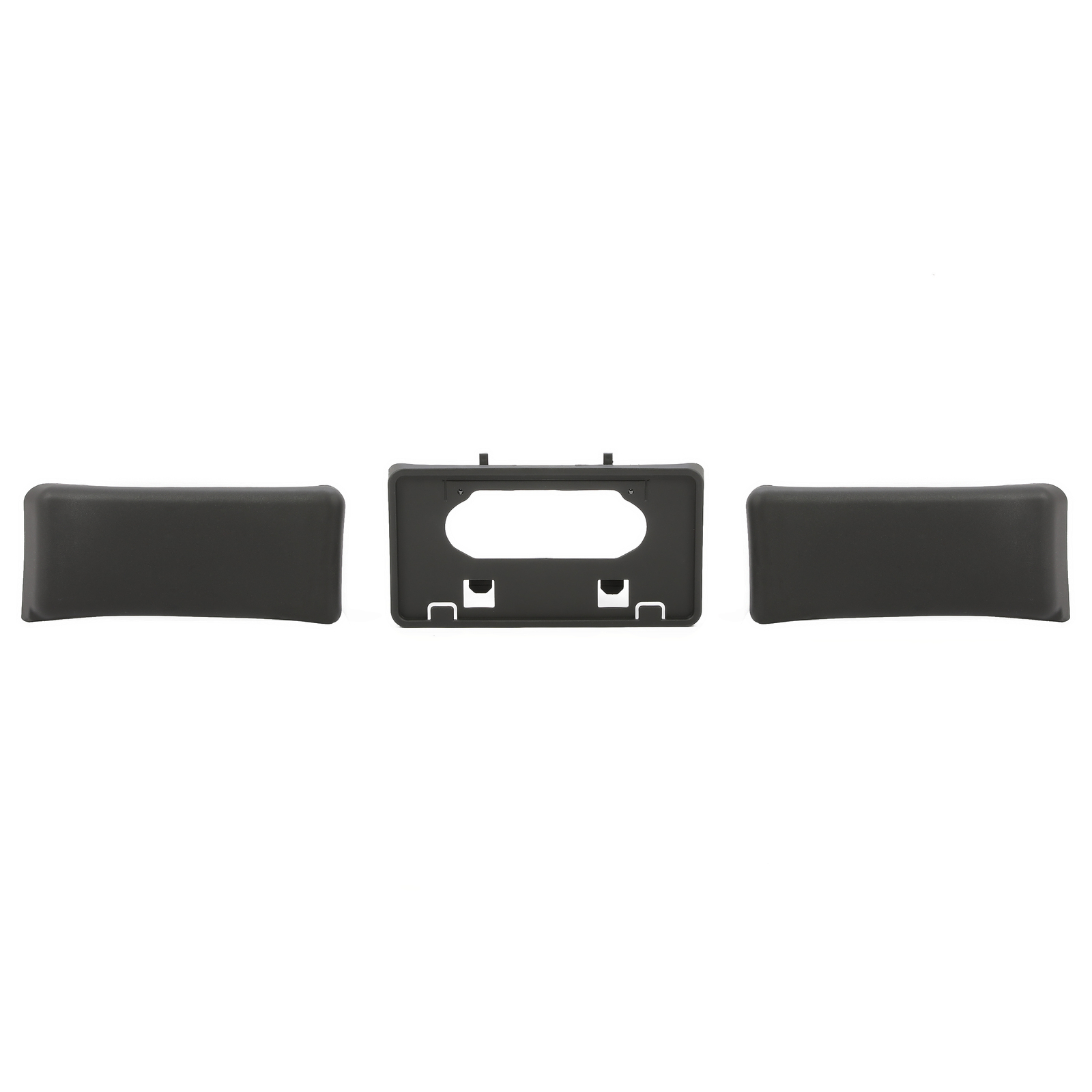 Front Bumper License Plate Bracket Guards Pads Cap Fit For Ford F-150 2009-2014