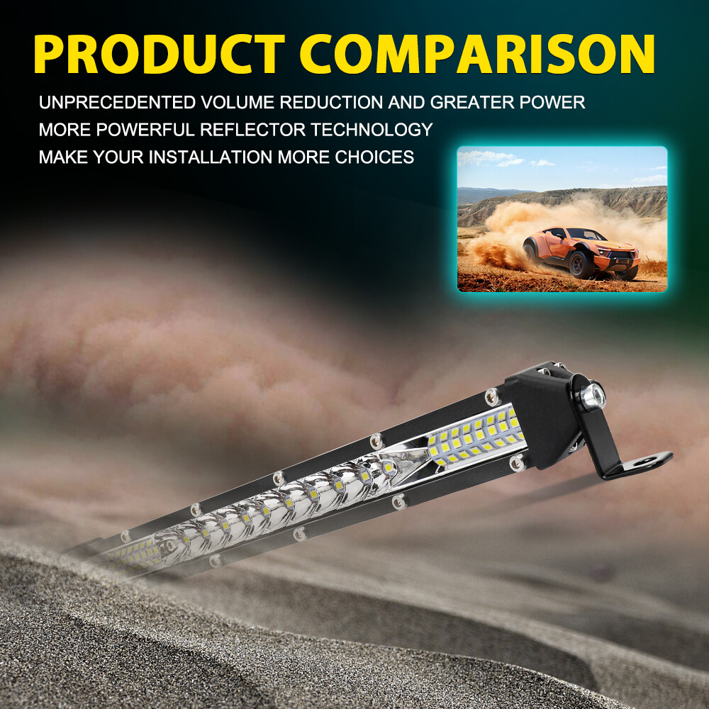 LED Light Bar Spot Flood Combo beam Driving Offroad ATV UTV SUV 4WD 10″ 20″ 30″