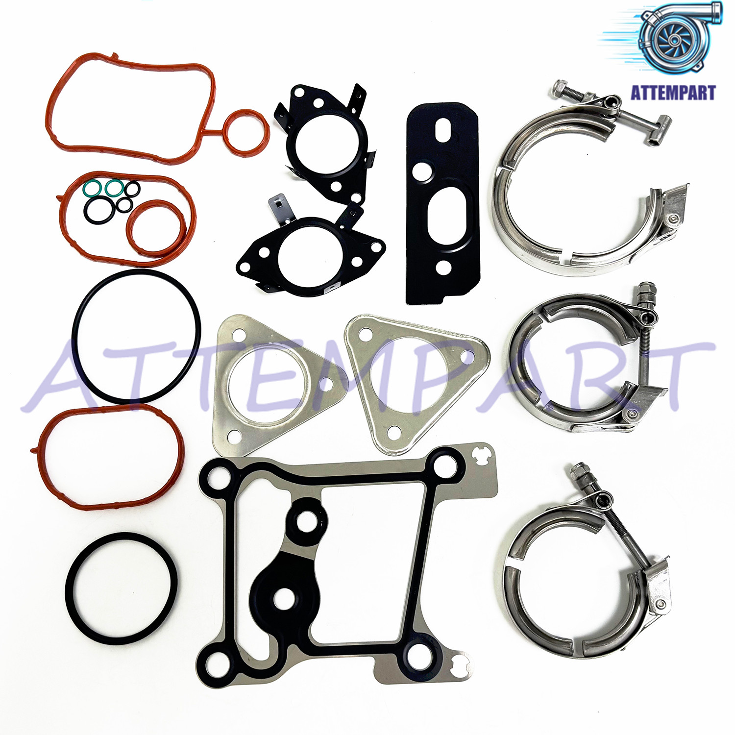 Turbo Mounting Hardware Gasket Kit fit for Ford Super Duty 6.7L BC3Z-9T514-A
