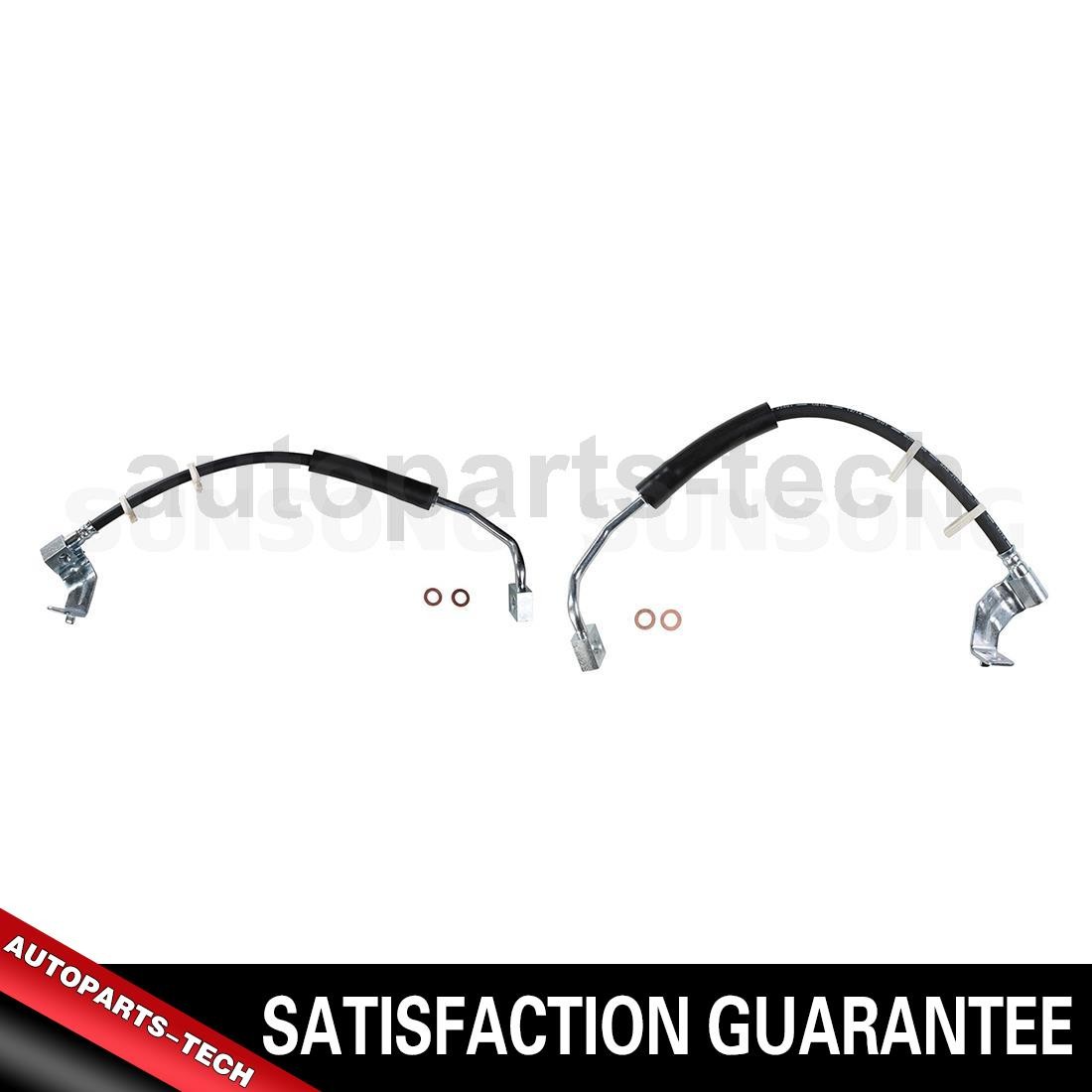 2x Sunsong Front Left Front Right Brake Hydraulic Hose For Ford F-150 1997~1999