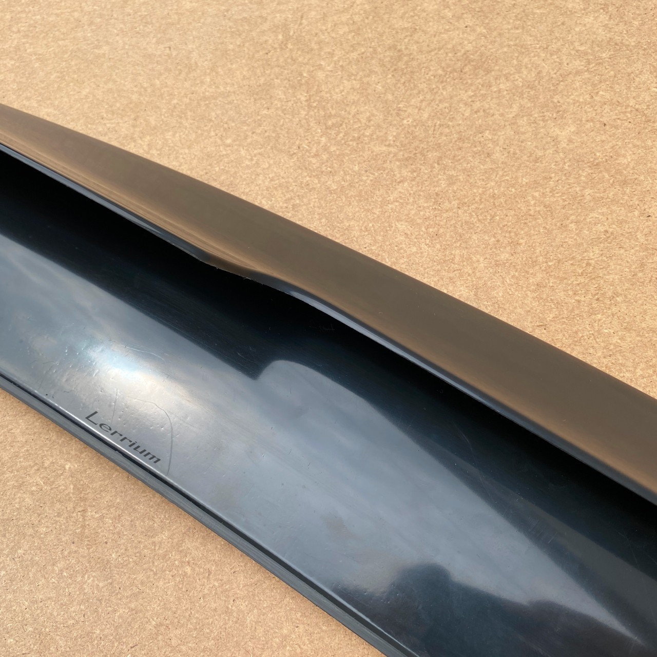 BMW E46 convertible cabrio rear trunk spoiler lip CSL black smooth abs plastic