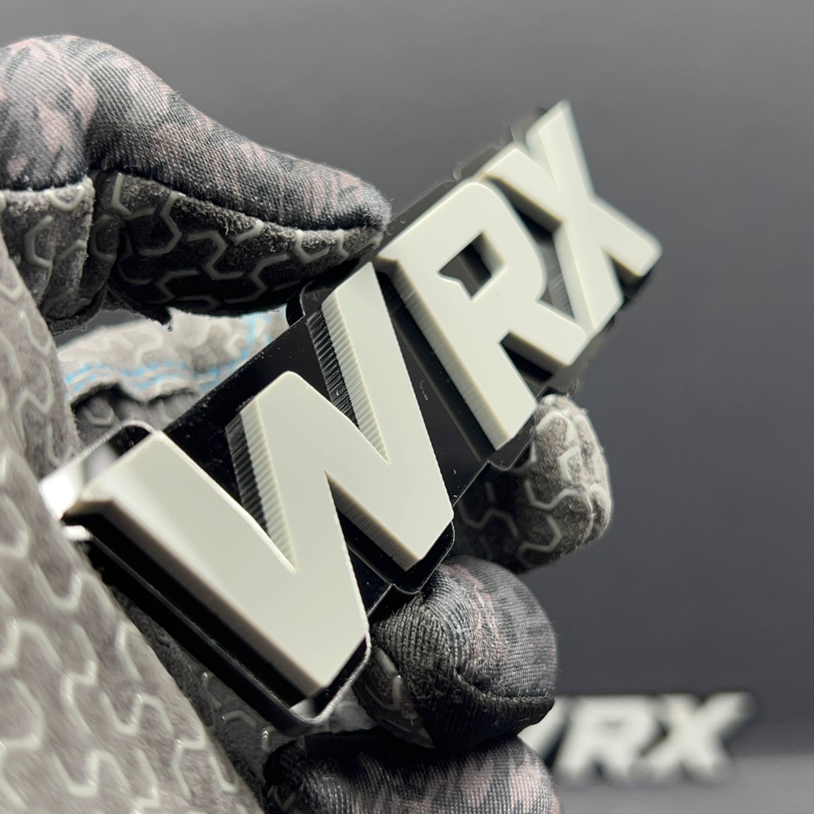 2PCS WRX Emblems – Custom 3D Acrylic Multicolor Fender & Trunk Badges