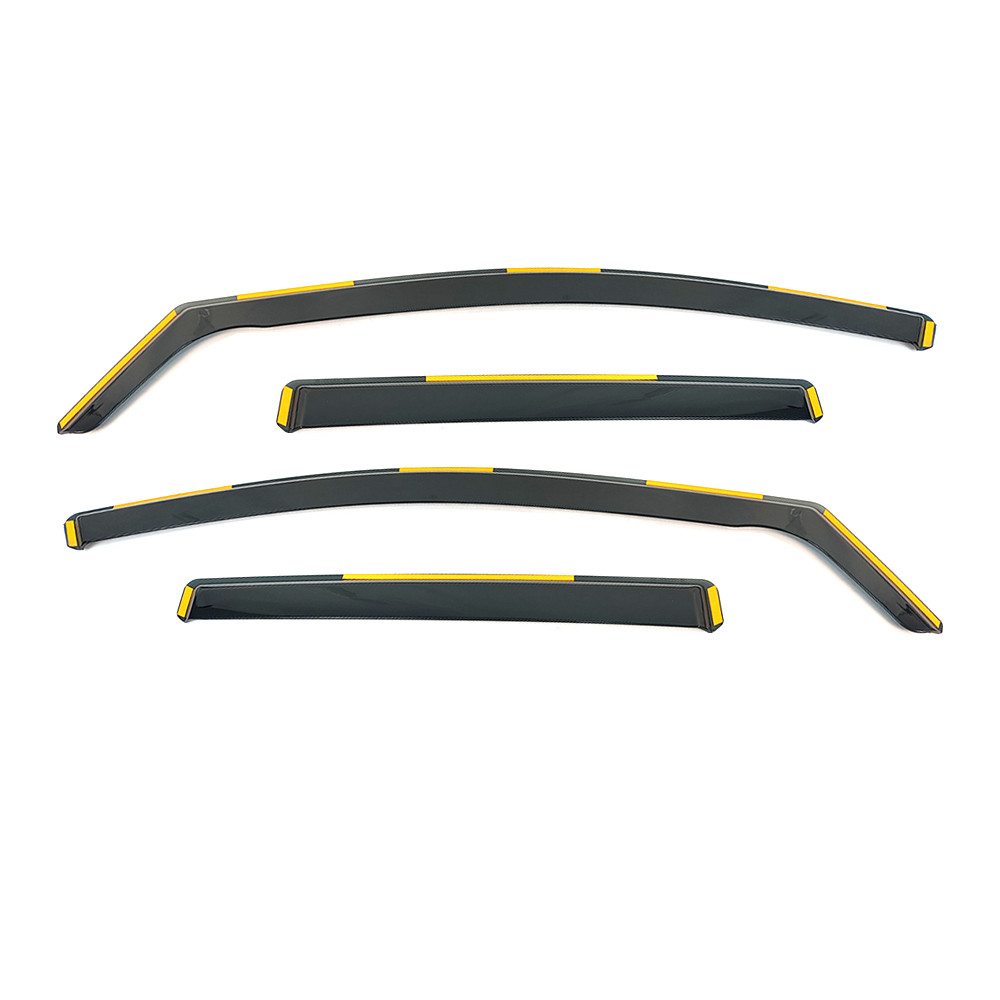 In-channel Window Visor Rain Guard Vent Deflector For Golf GTI MK7 2015-2019