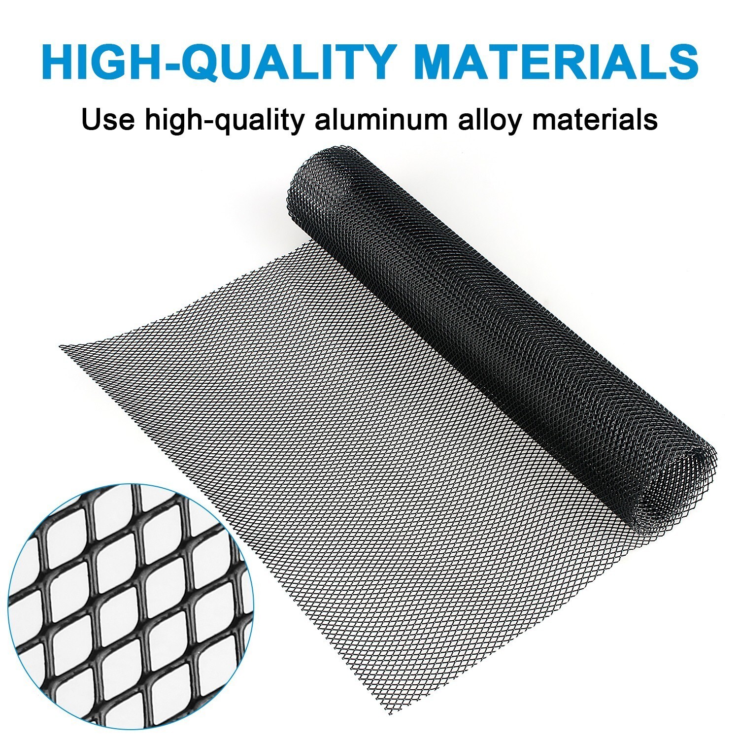 40*13″ Car Grille Mesh Net Sheet Aluminum Rhombic Auto Grill Mesh 0.11″X0.23″