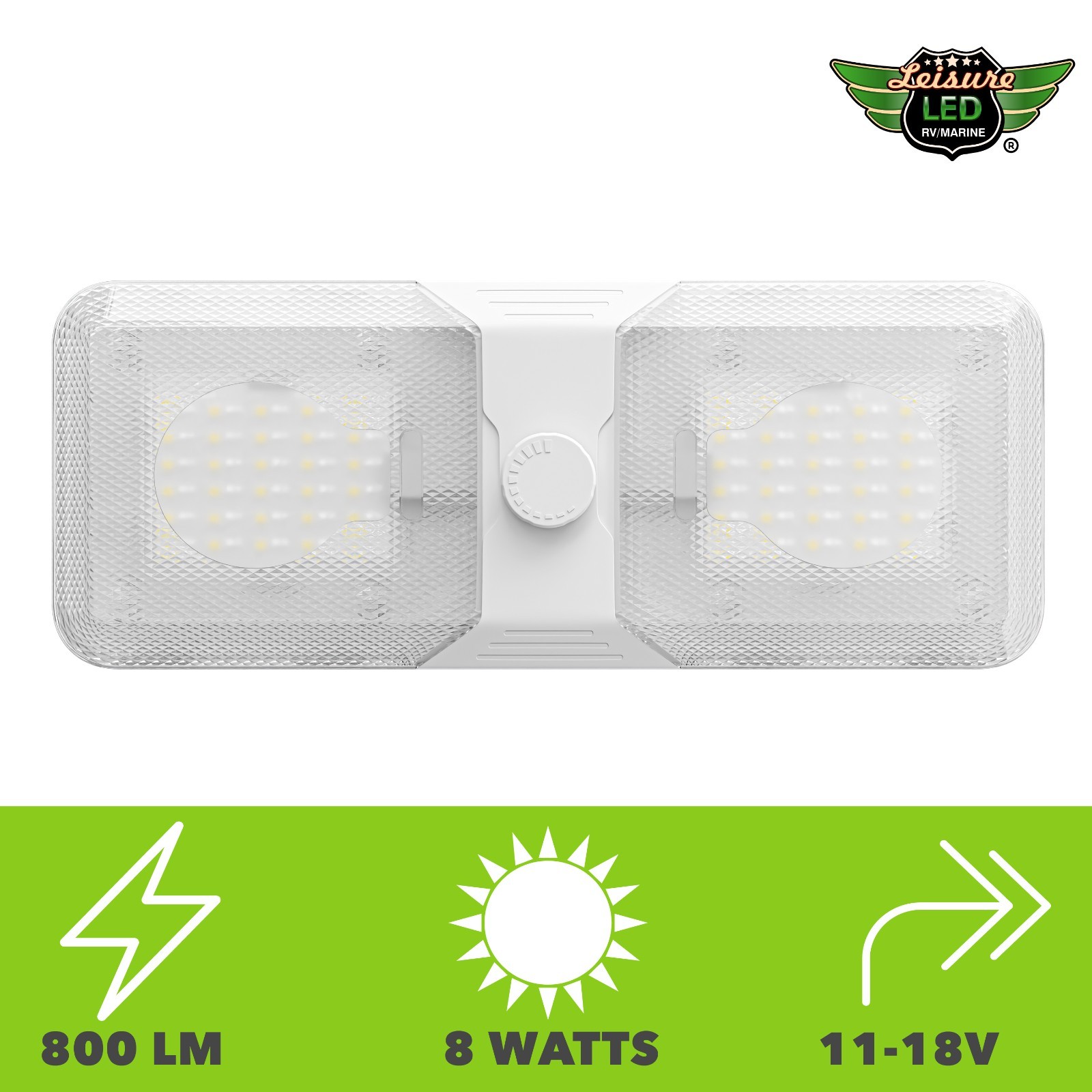 5 Pack Upgraded Super Bright DC 12V Led RV Ceiling Double Dome Light RV Interior