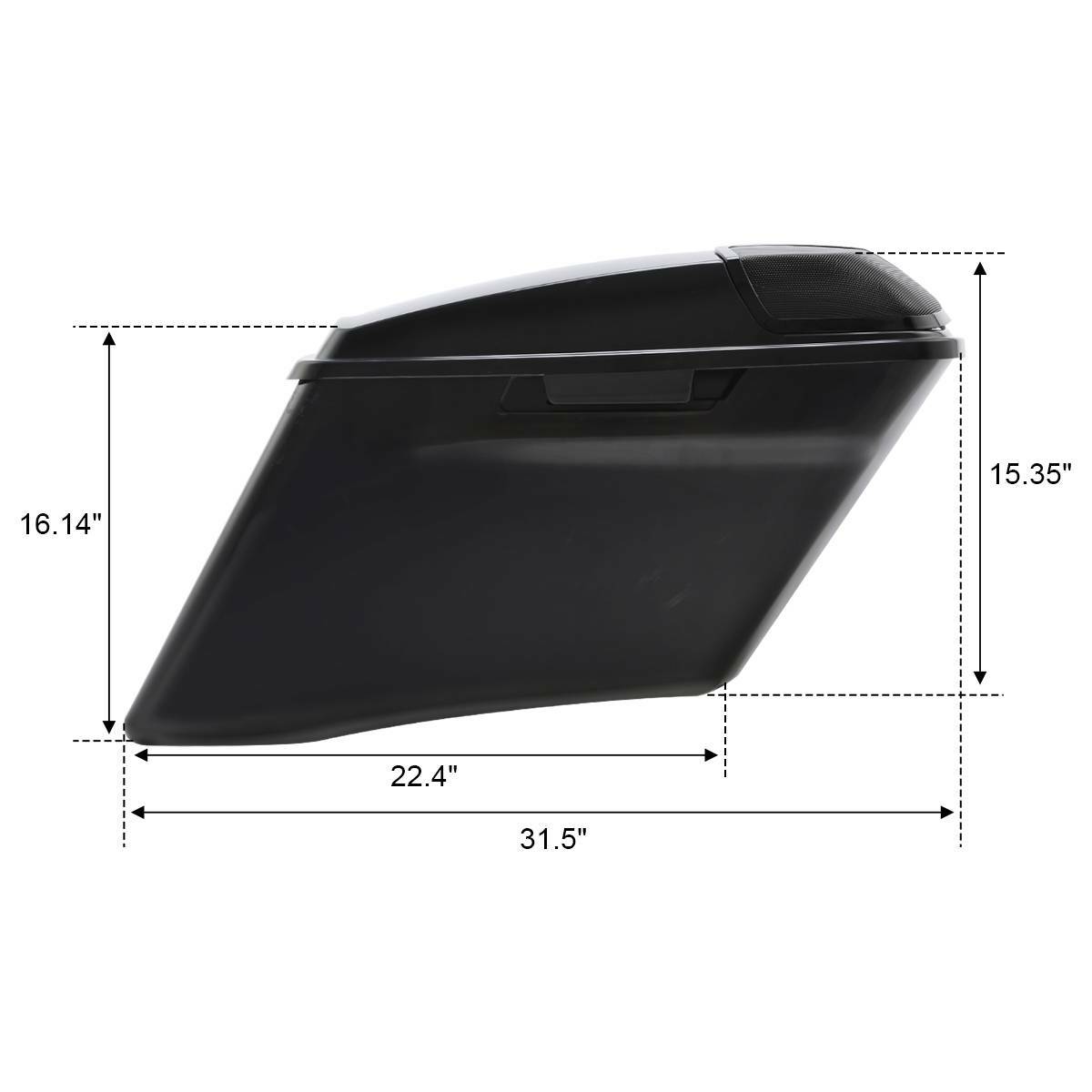 4″ Stretched Extended Hard Saddlebags Fit For Harley CVO Touring Glide 2014-2024