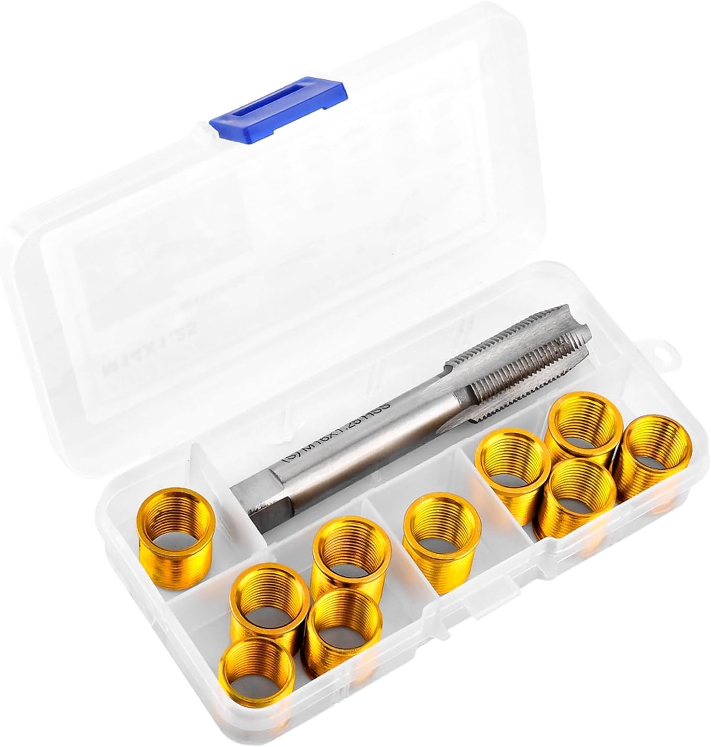 M14x1.25 Spark Plug Thread Repair Kit Cylinder Head Rethread Tap 10 Inserts