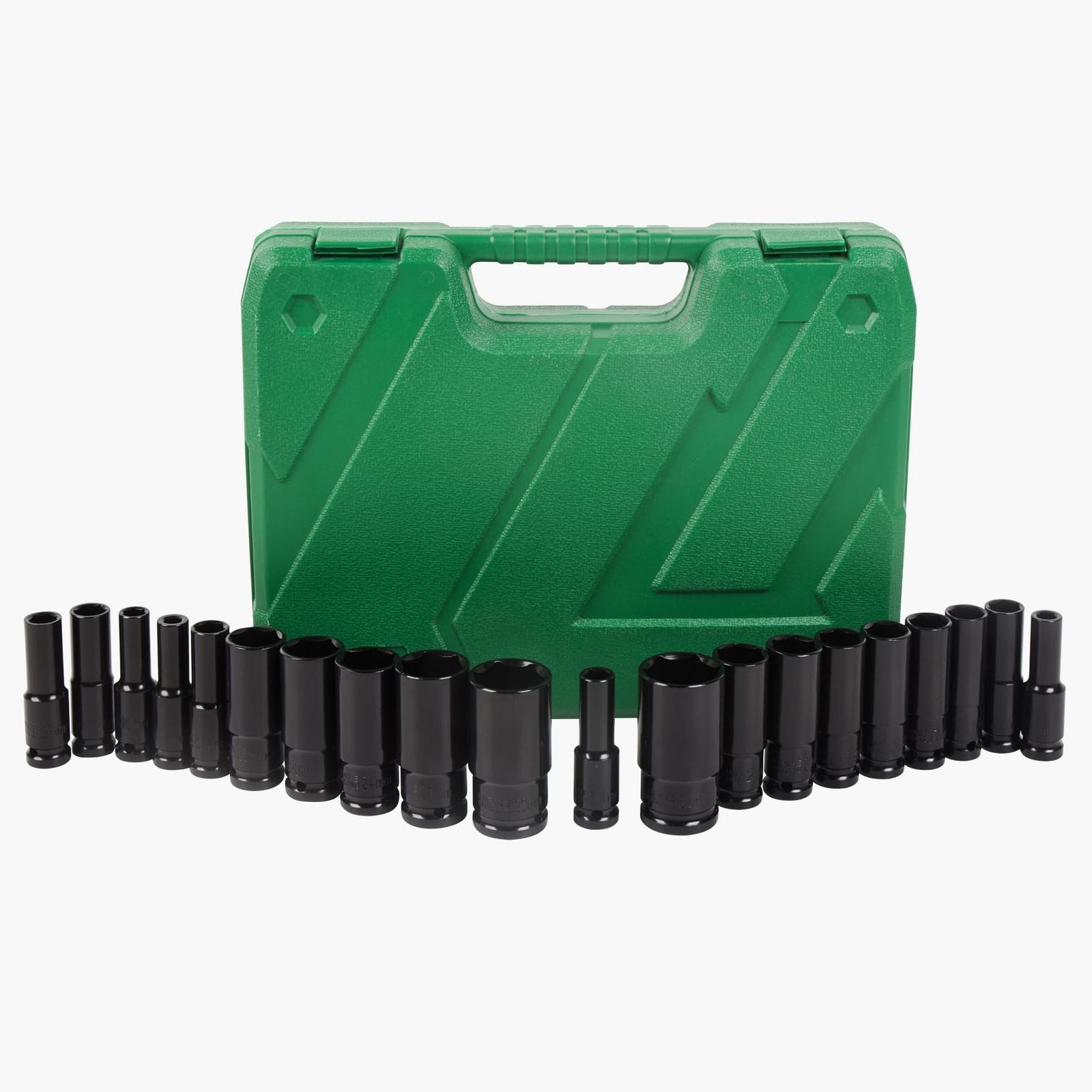 20pcs 1/2″ Drive Impact Socket Set Standard Metric Drive Socket Set (8-32mm)