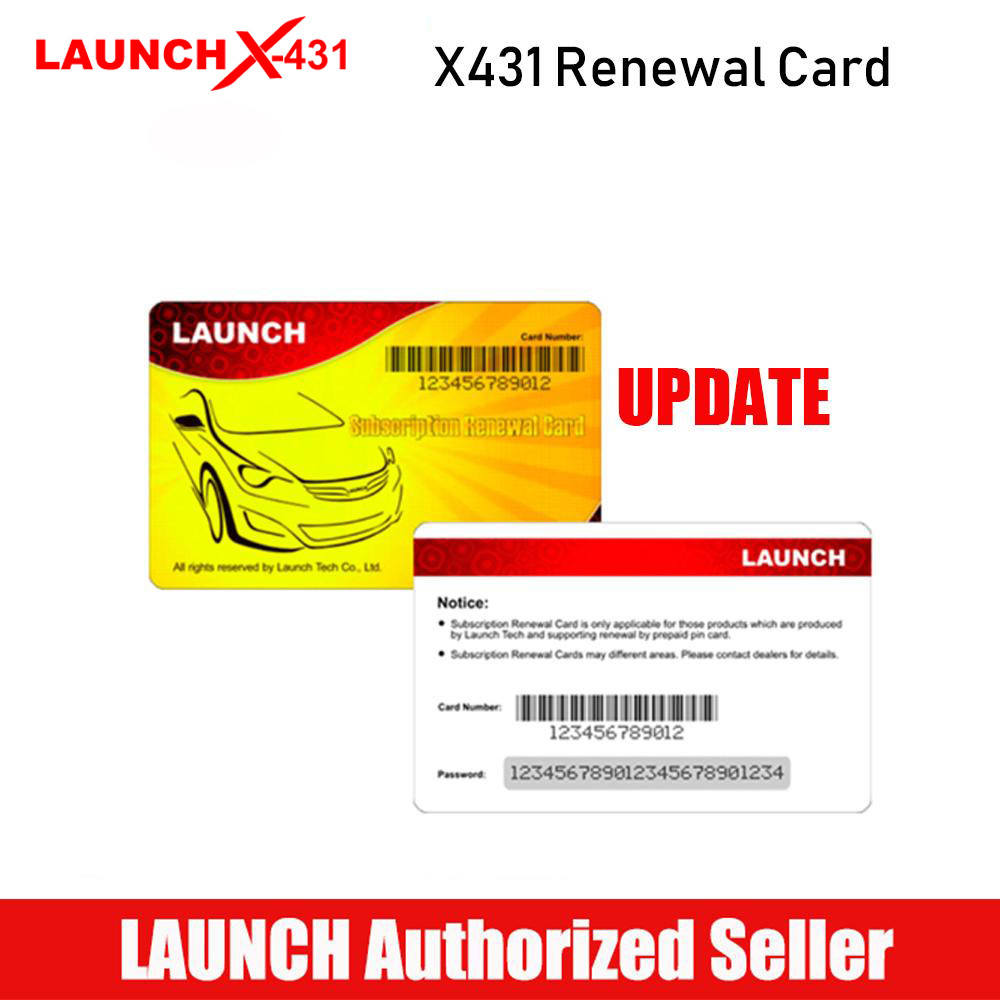 2 Year Software Update Renewal Card for Launch X431 PRO3 V+ 5.0 X431 PRO3 APEX