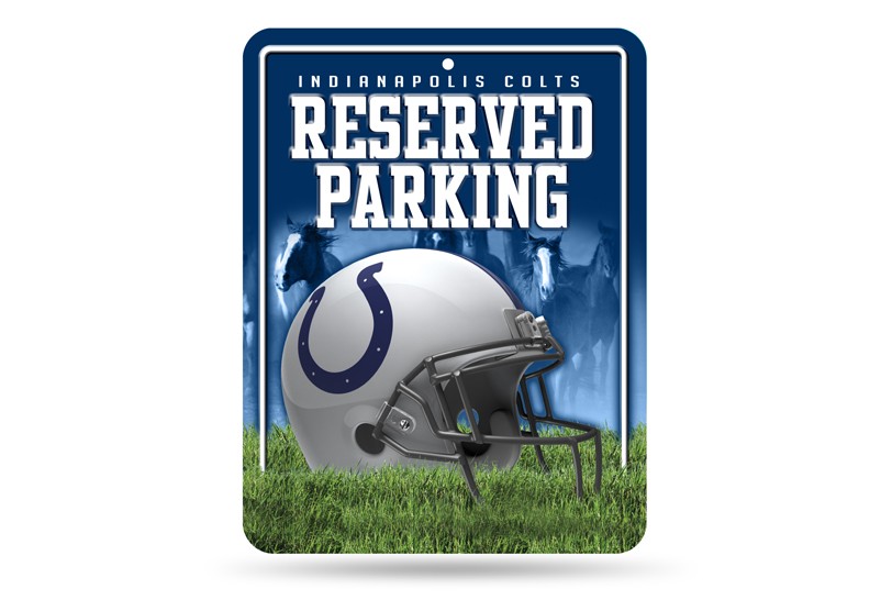 Indianapolis Colts Metal Parking Sign