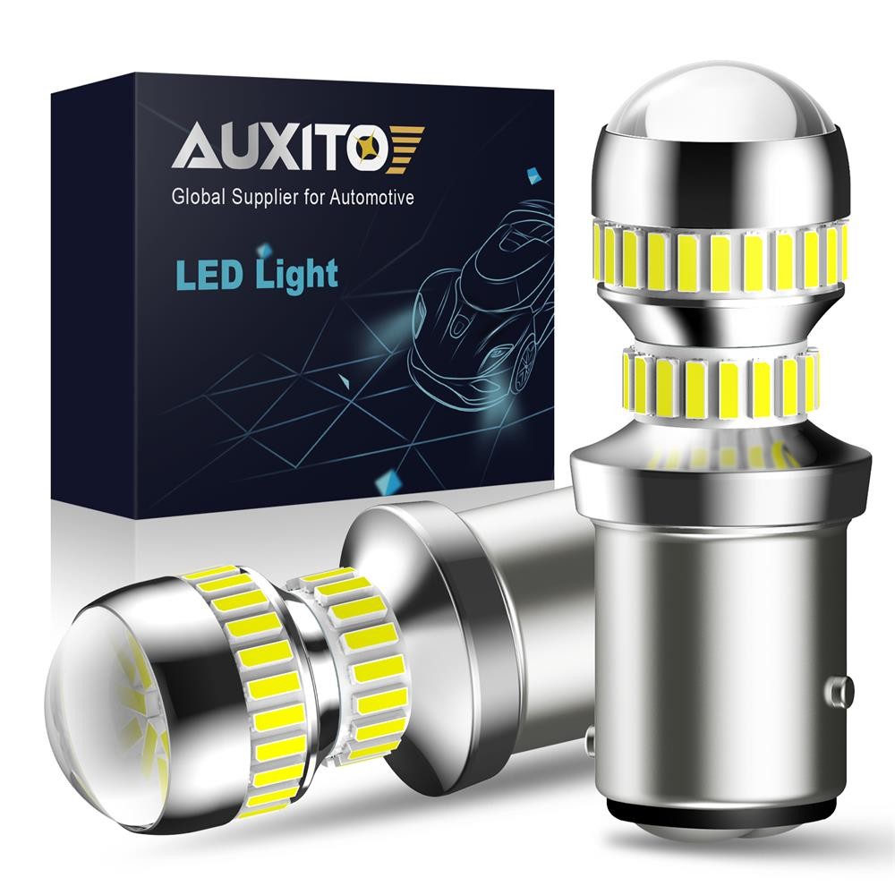 Auto LED Brake Stop Light Bulb 1157 2057 2357 6000K White Ultra Bright 2800LM 2x
