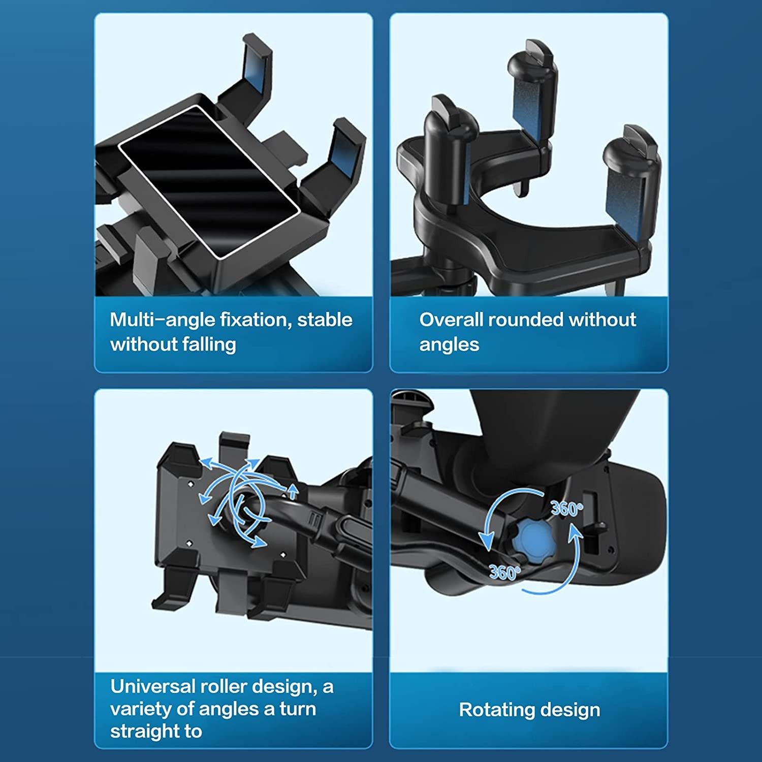 360° Rotatable Phone Mount Holder Car Accessories Universal For Cell Phone GPS