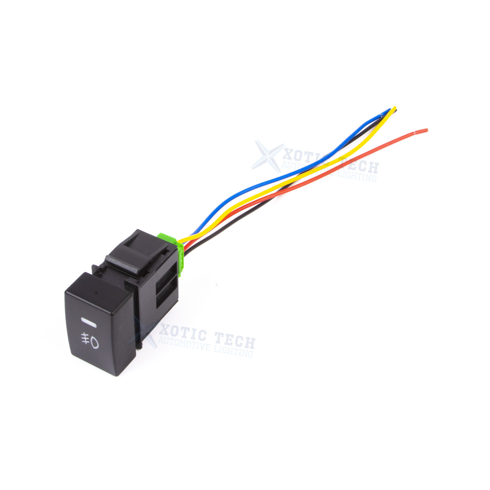 OE Style 4-Pole Push Button Switch w/LED Light Add-on Fog Light DRL For Honda