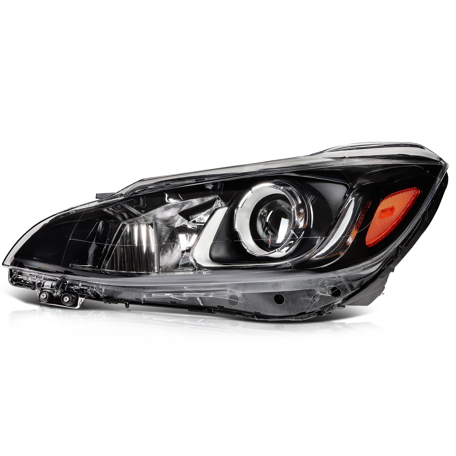 Front Driver Side Headlight Assembly For 2019-2022 Chevrolet Spark 1.4L Black