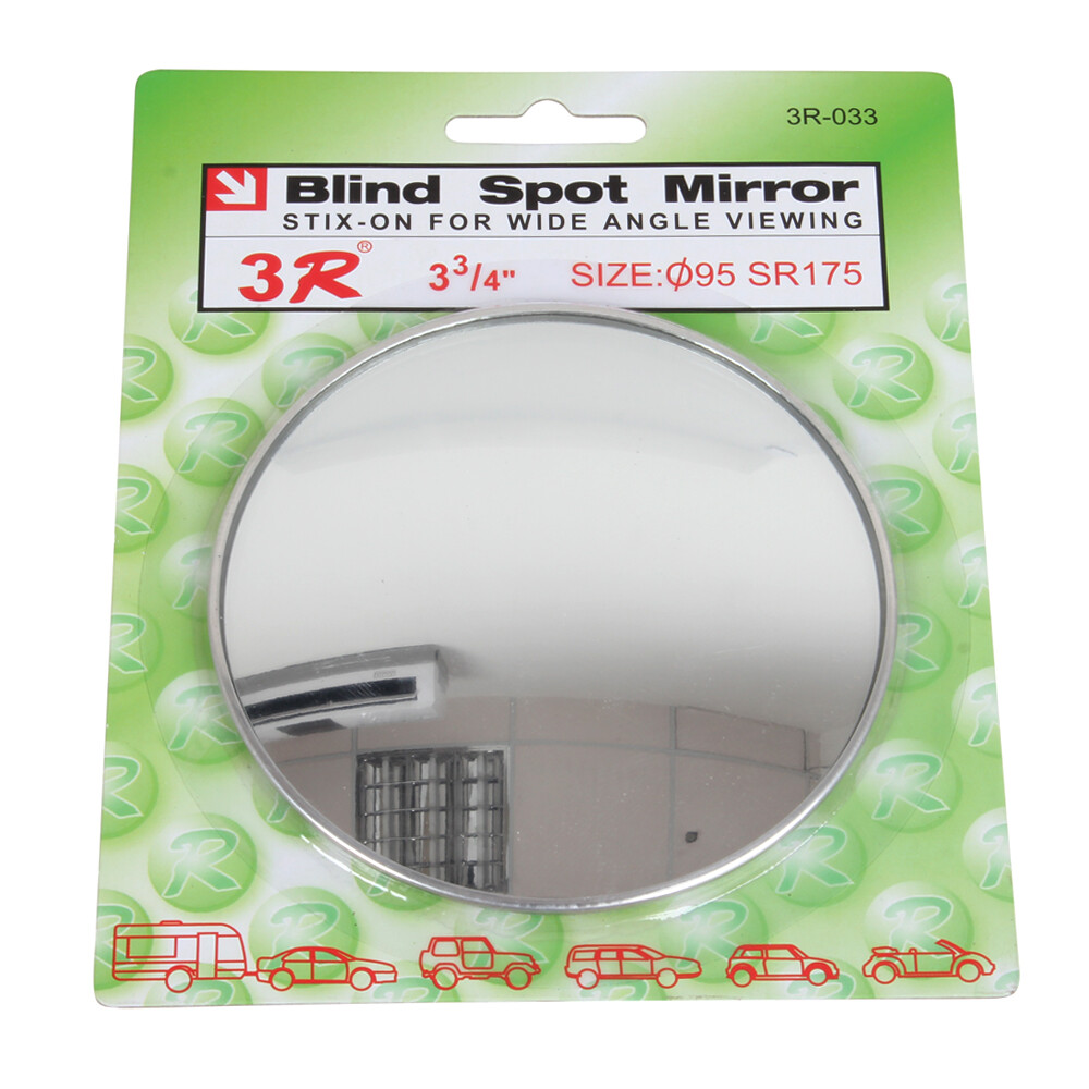 2PCS 4inch Rear View Mirrors Rearview Blind Spot Wide Angle Round Convex Safety