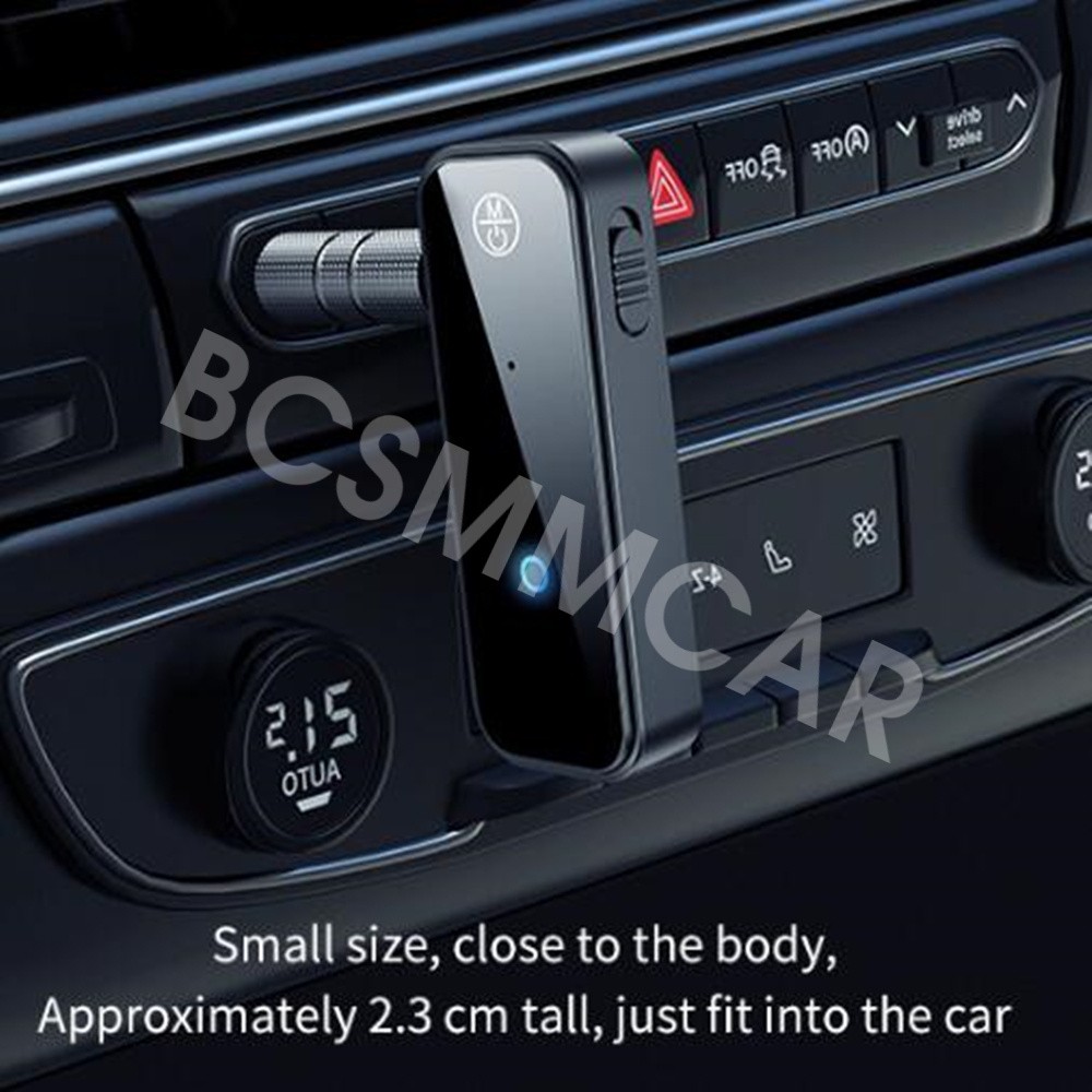 2 in 1 Bluetooth 5.0 Receiver/Transmitter Portable Car Audio Adapter 3.5mm AUX