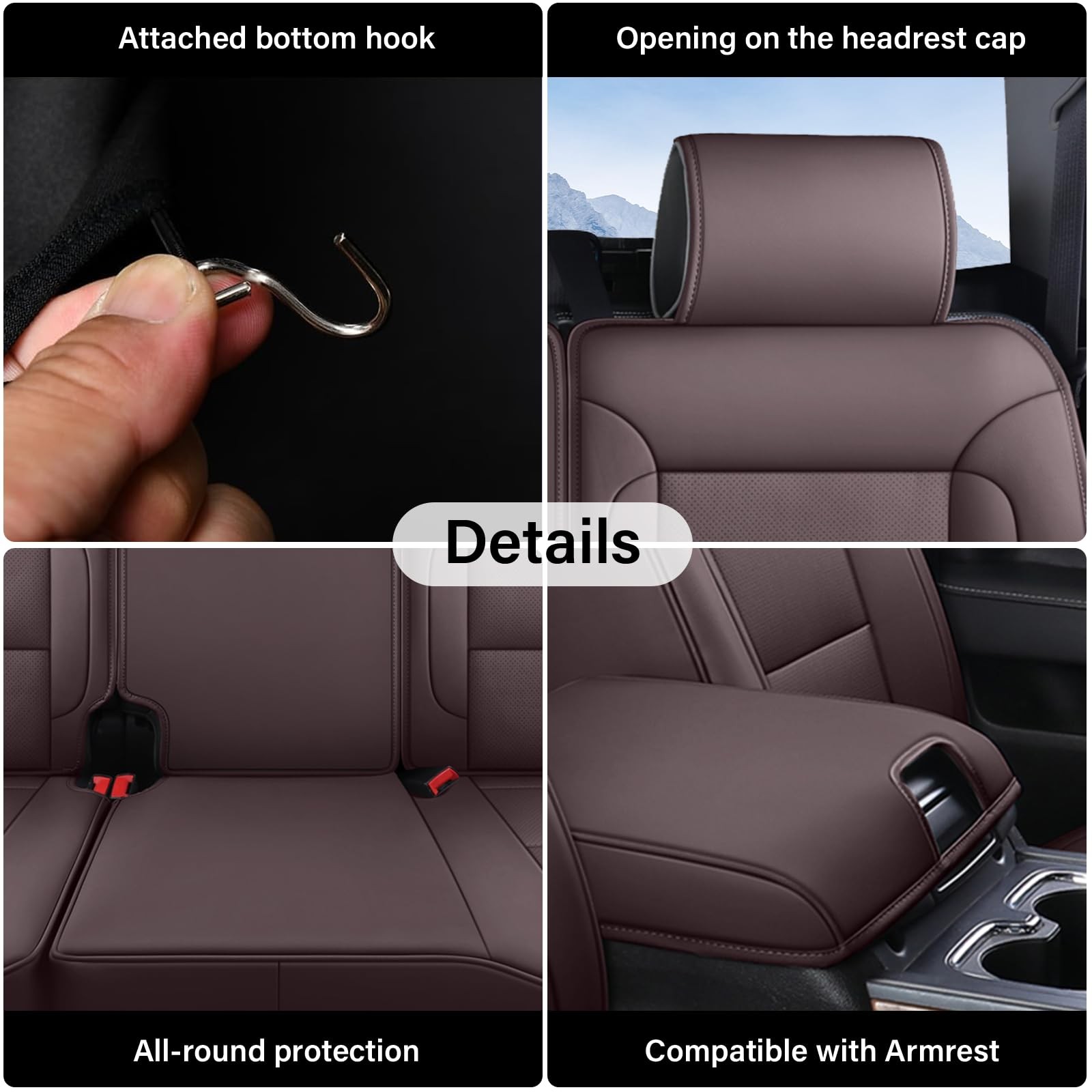 Coverado Chevy Silverado Seat Covers, Leather Car Seat Covers Custom Fit