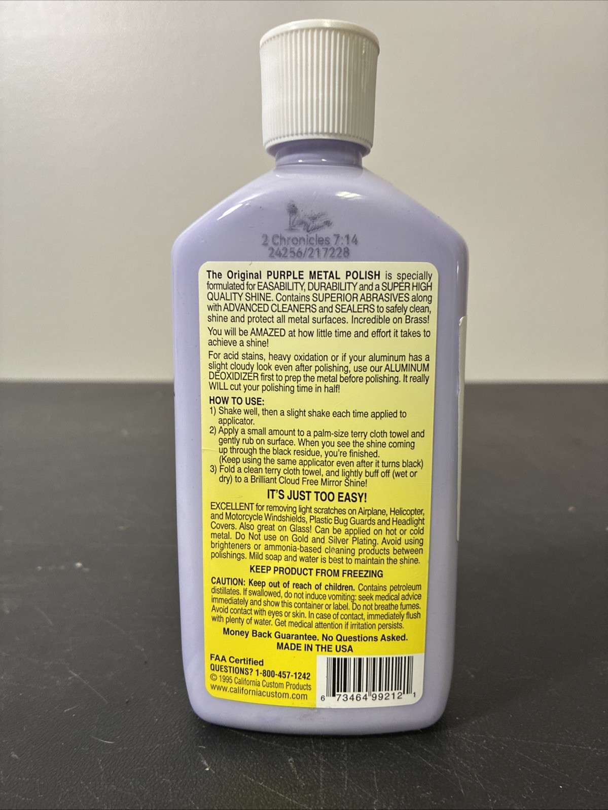 CALIFORNIA CUSTOM PURPLE METAL POLISH 🔥 Buy More and save up to 20%