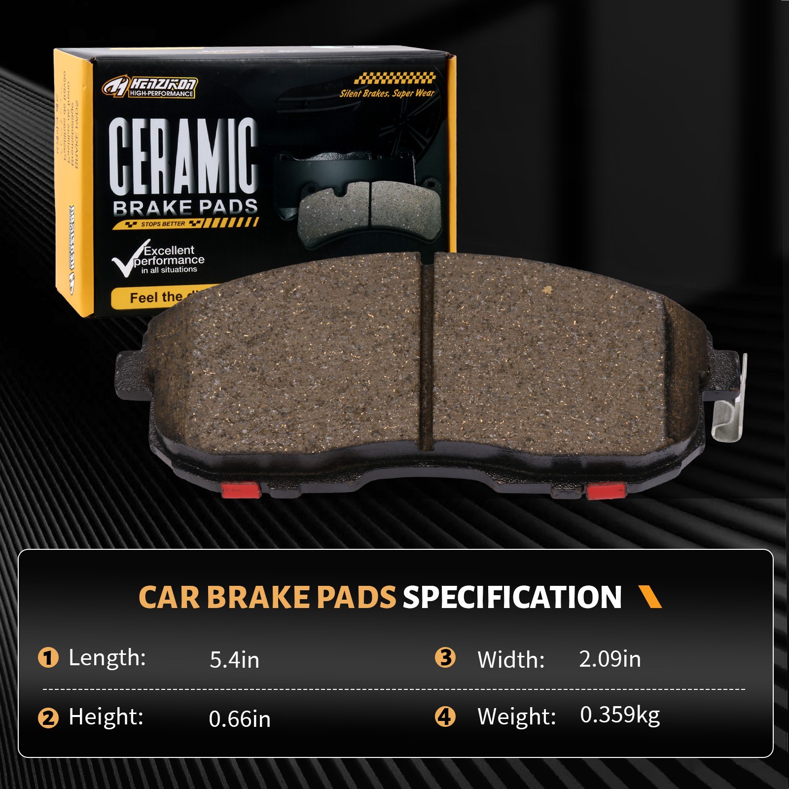 Ceramic Front Brake Pads Set for Nissan Versa 2007-2012 1.8L Models US Stock