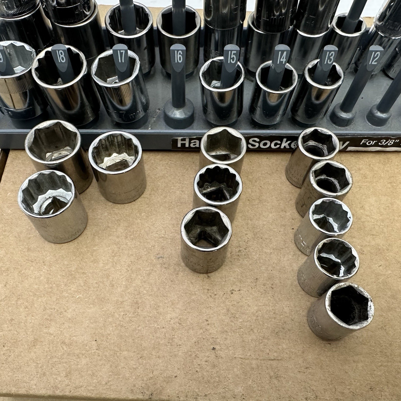 40pc LOT Craftsman G Inverted G2 Socket Set 12 Point 3/8″ Drive 10mm-19mm USA