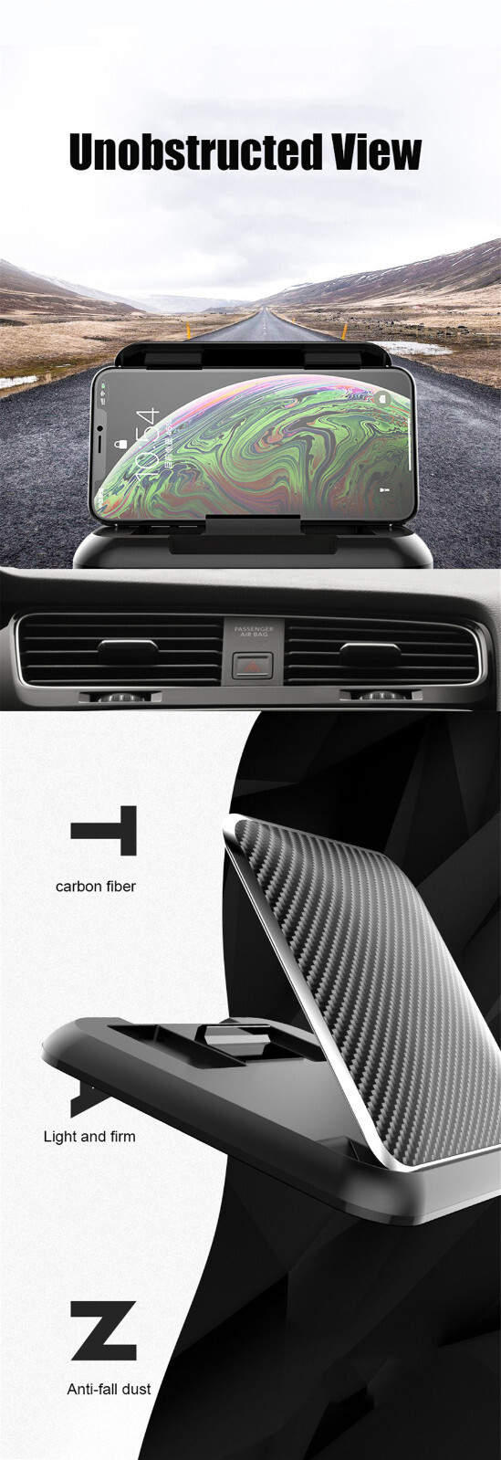 Phone Fast Charger Mount Holder Stand Clip Car Accessories For iPhone 11 Pro Max