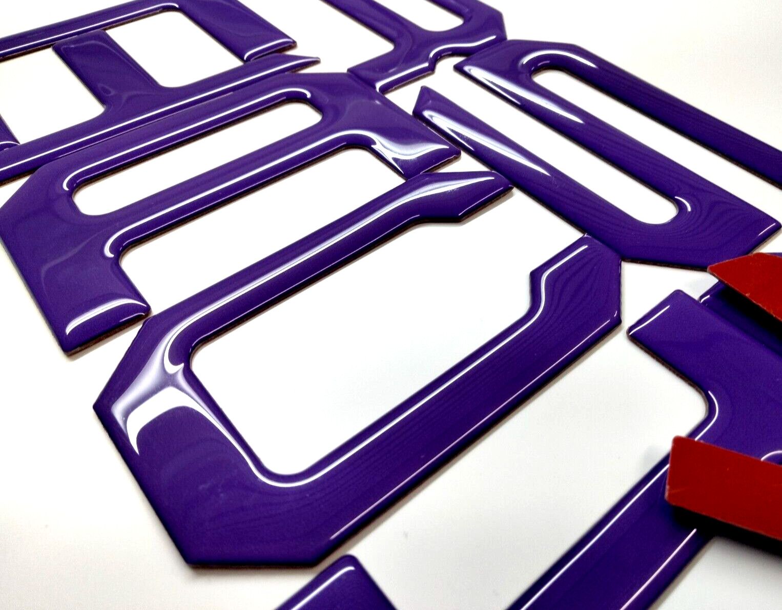 PURPLE 3D DOMED TAILGATE LETTERS FOR HYUNDAI SANTA CRUZ 2022 -2024 US MADE