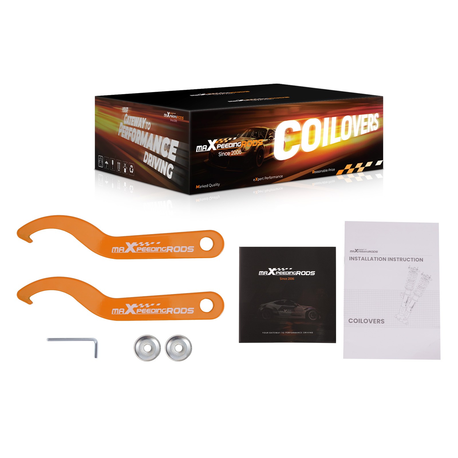 Maxpeedingrods 24 Way Damping Coilovers Suspension Kit for Ford Mustang 99-04