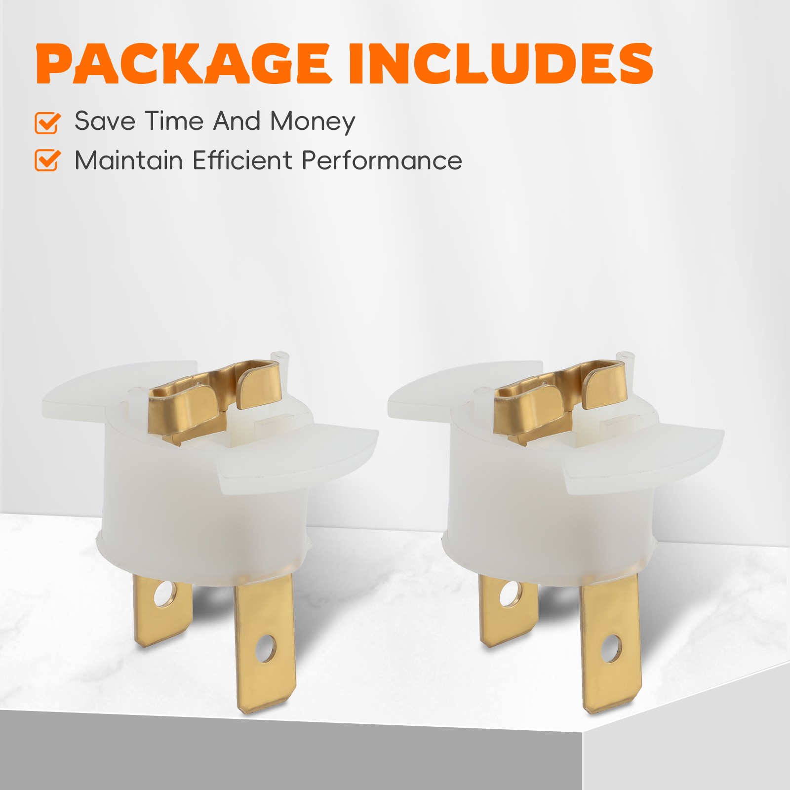 Car H1 Halogen Headlight Bulb Socket Holder Adapter 33116-SD4-961 Pack of 2