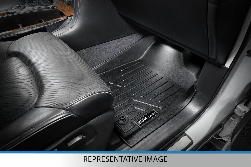 SMARTLINER Custom Fit Floor Mats 2 Row Liner 2004-2008 Ford F-150 SuperCrew Cab