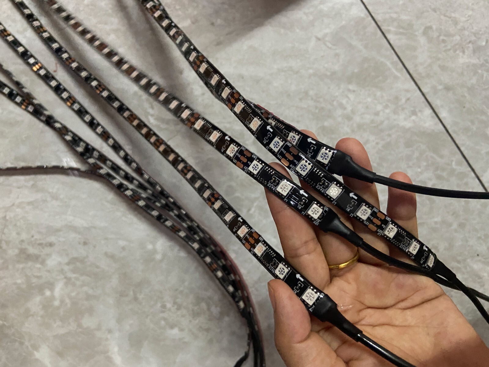 8PCS 4FT CHASING LED Strips Lights Polaris Slingshot IP65Waterproof Flexible SET