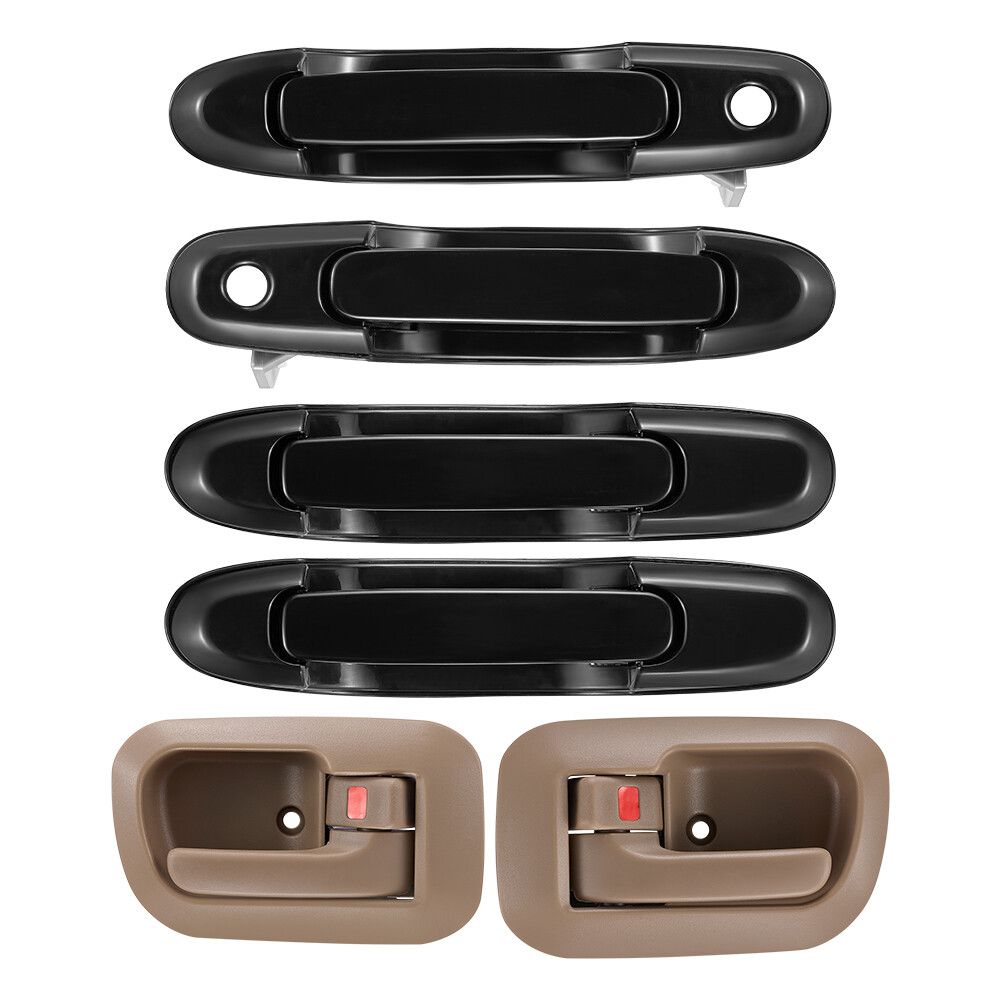 6Pcs For 98-03 Toyota Sienna Door Handles Inside Outside Front Rear Left Right