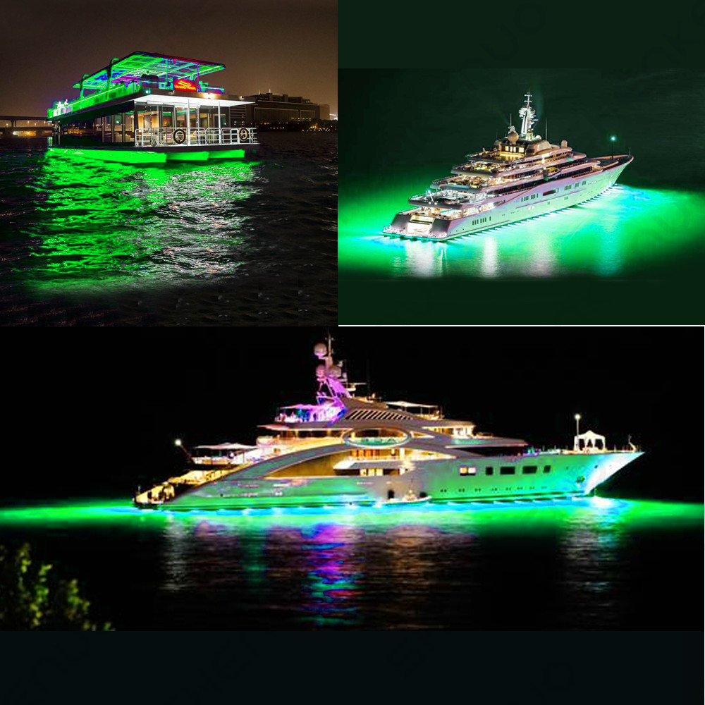 Fishing Boat / Kayak Boat Green Night Fishing LED Light Kit – IP67 Waterproofing