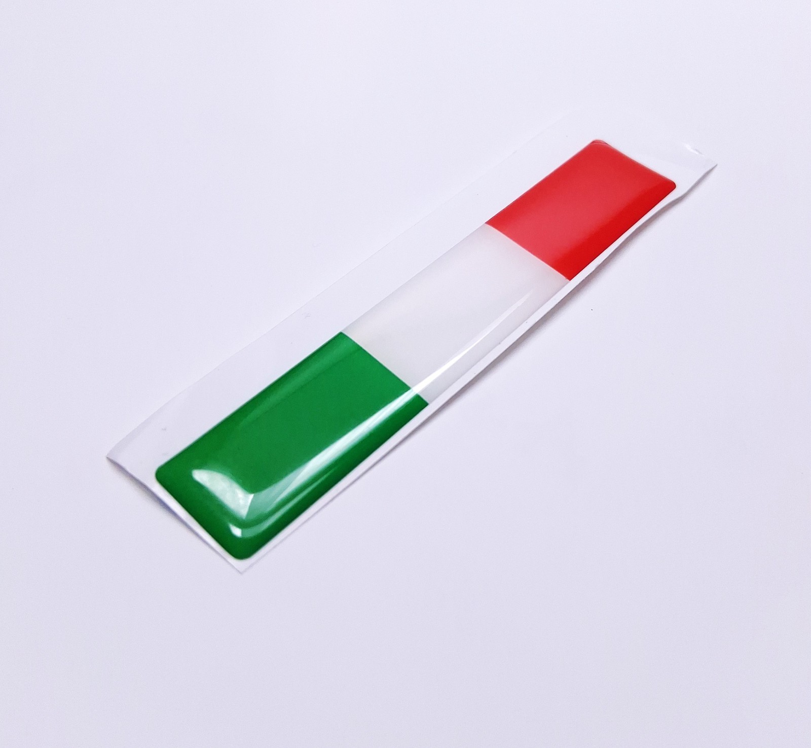 ITALIA ITALY ITALIAN FLAG 3D EPOXY CAR EMBLEM FLEXIBLE DURABLE WATERPROOF