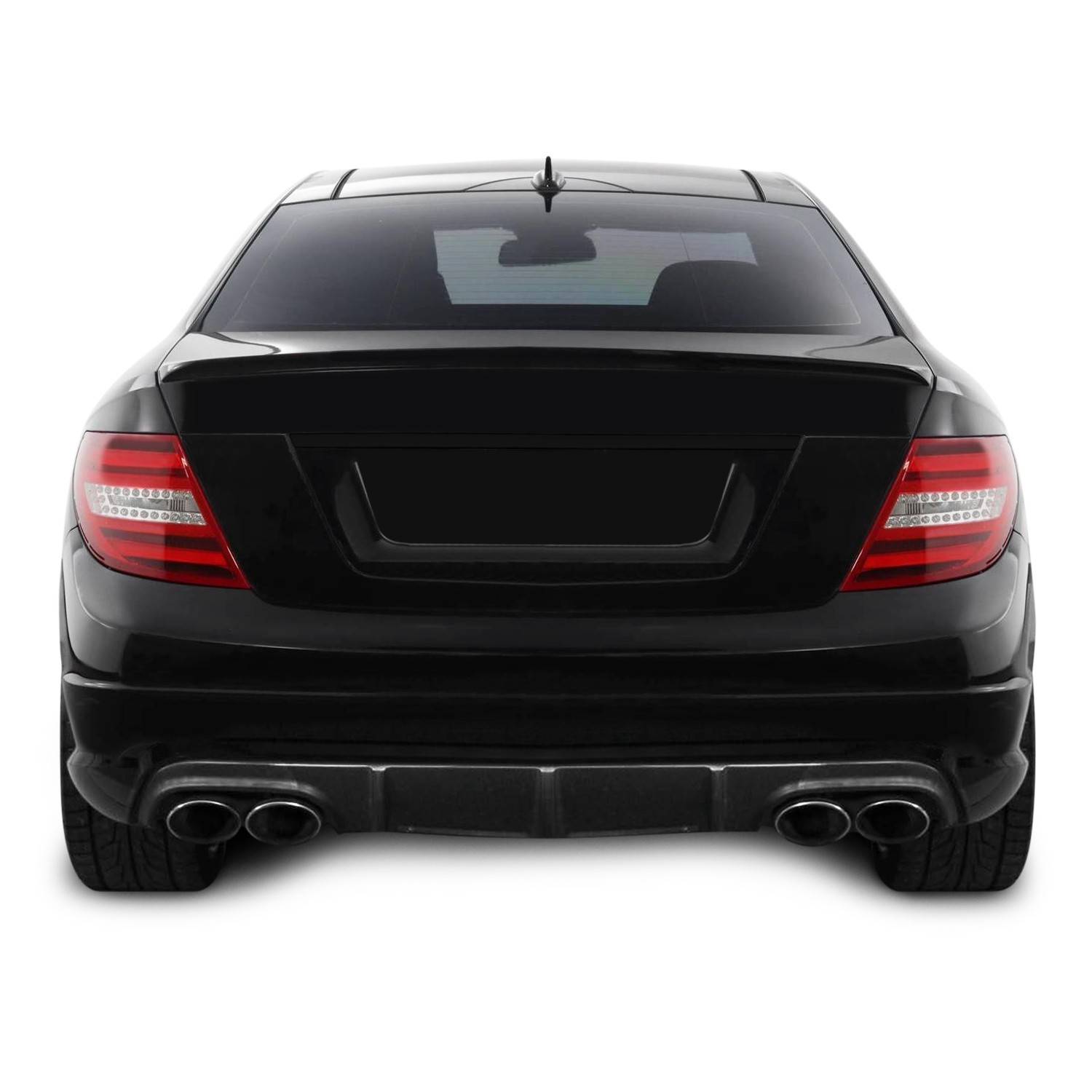 Chrome Delete Blackout Vinyl for 2008-14 Mercedes C Class Trunk Trim