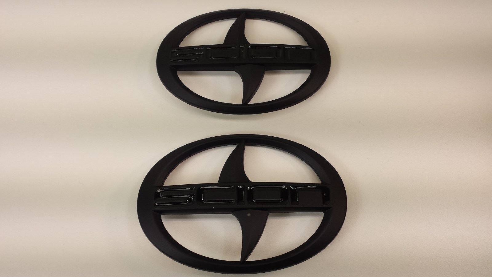 1 – Set of BRAND NEW SCION FR-S Front and Rear Black Badge Emblem FRS F/R PAIR