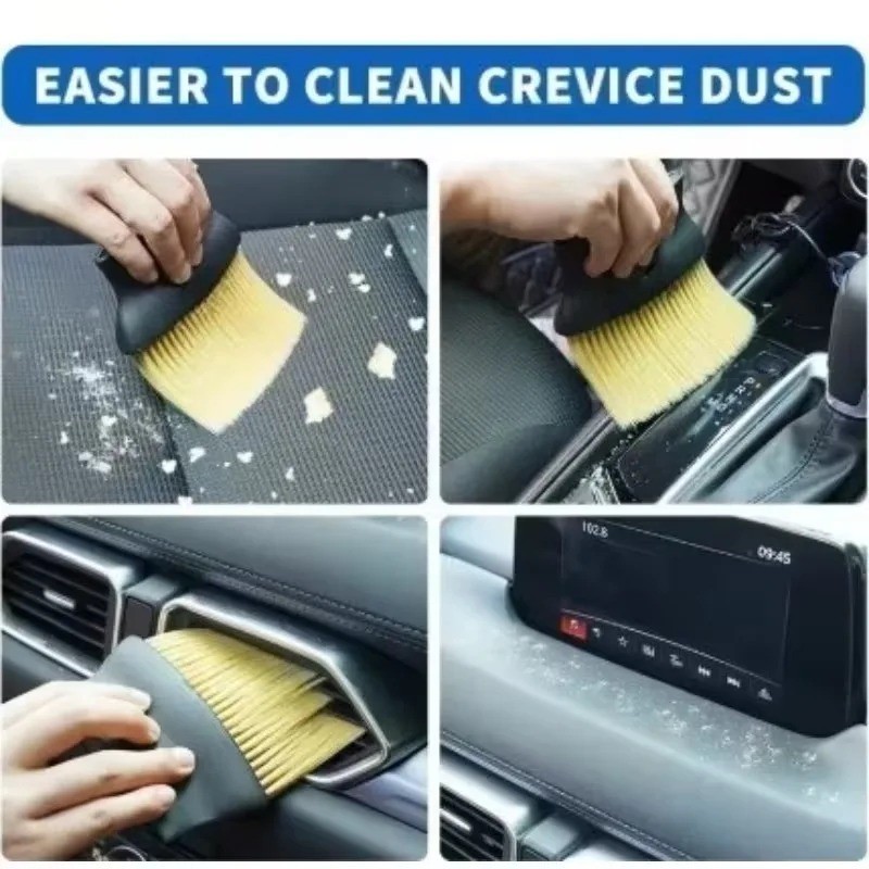 Car interior sweeping dust soft brush car wash tool artifact car interior gap du
