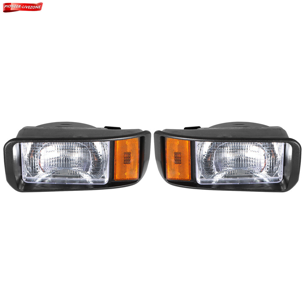 12V Left Right Golf Cart Headlights Kit Gas&Electrric For 1993-2021 Club Car DS