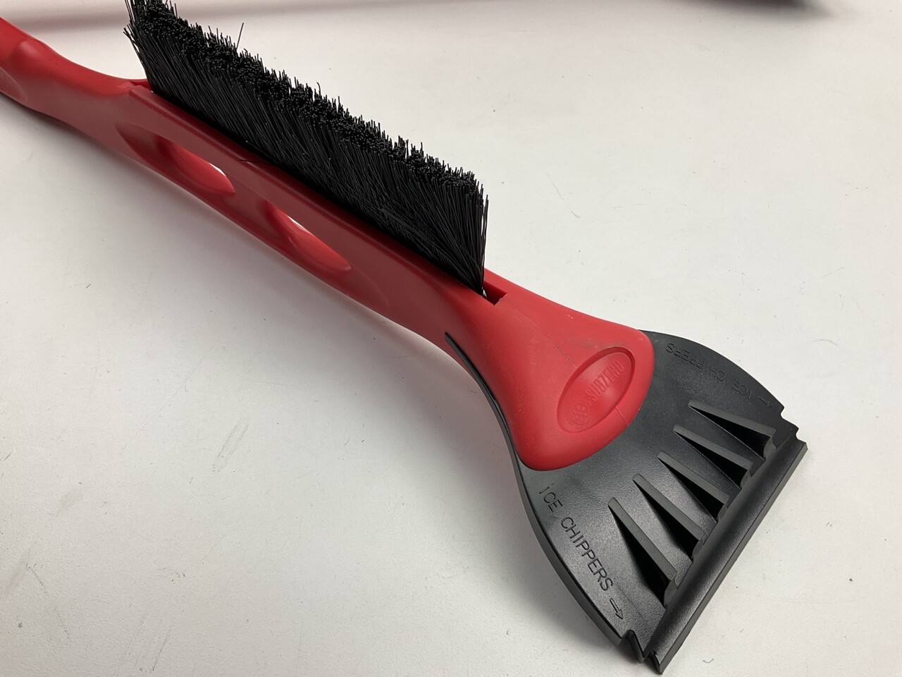 MADE IN USA – Hopkins RED Snow Ice Scraper & Brush Combo – 2 PACK