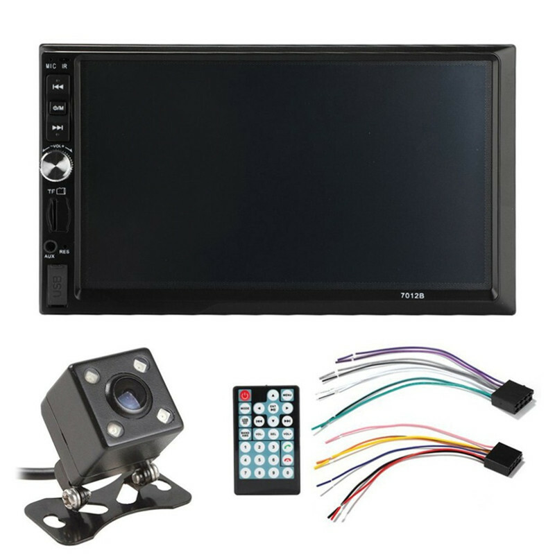 7” Touch Screen Double Bluetooth Car Stereo Radio MP5 Player Reversing Camera