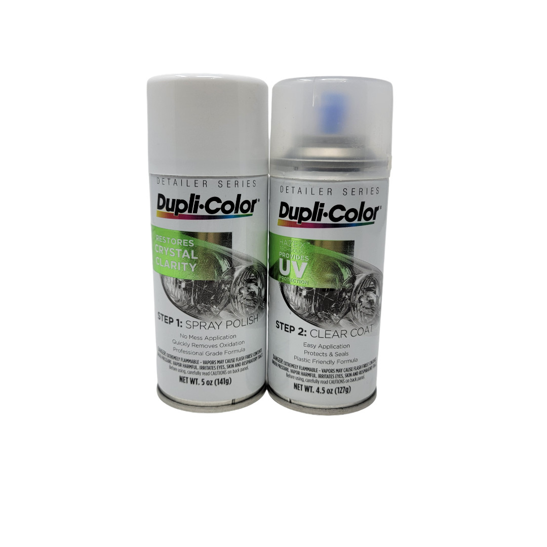 Duplicolor HLR100 Headlight Restoration Kit with UV Protection Clear Coating