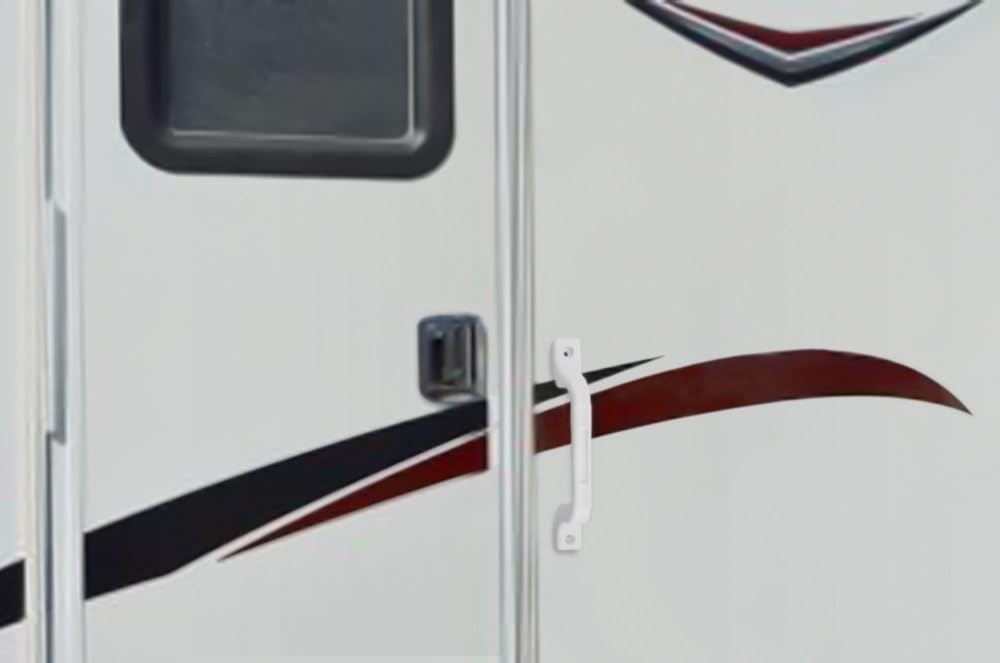 RV Grab Handle – White Sturdy 2-Pack Plastic Handles with Mounting Hardware, …