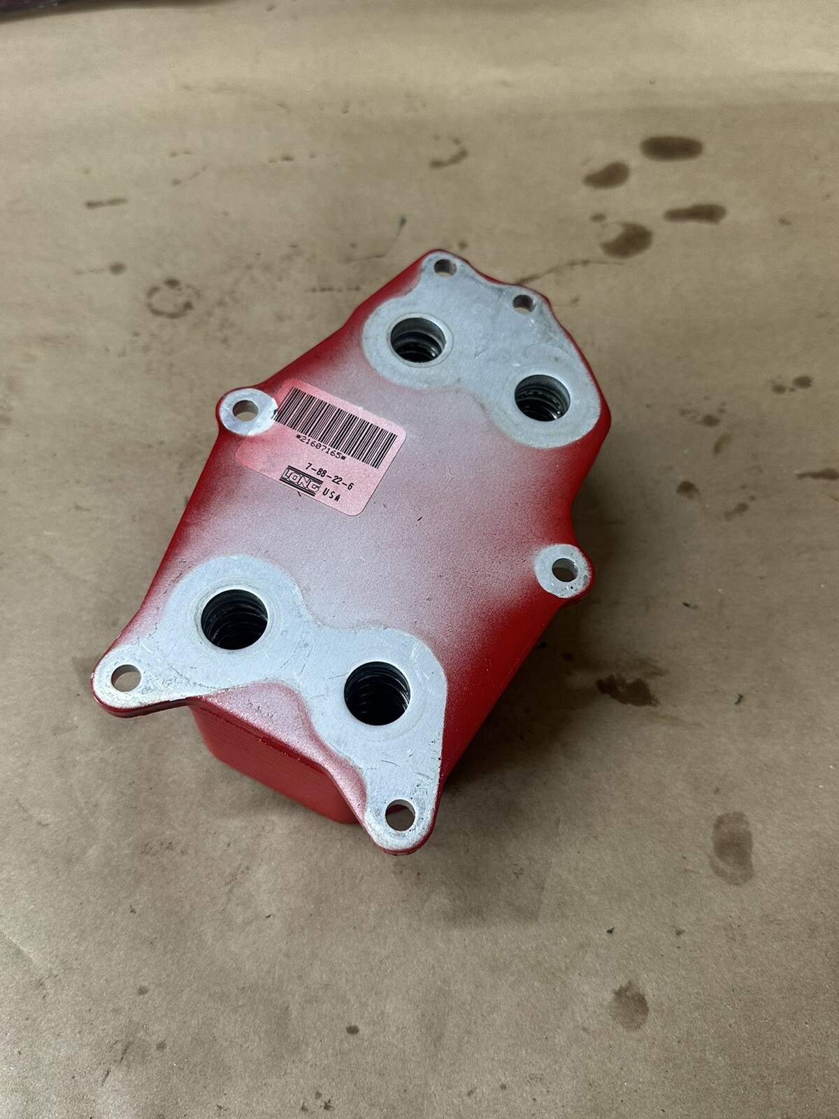 *90 DAY WARRANTY* OEM VOLVO PENTA ENGINE OIL COOLER PN# 21607166 (B-78)