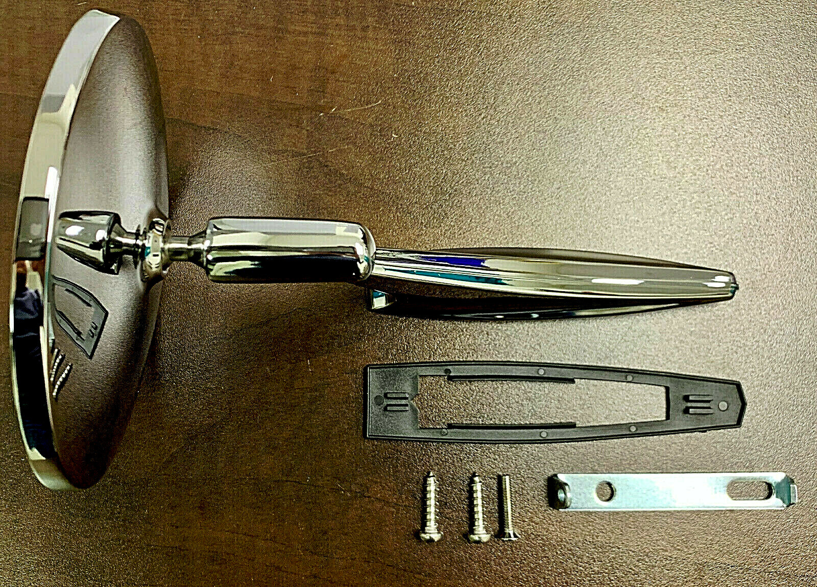 Round Rearview Mirror with Ribbed Base 66-69 Nova Camaro Firebird Chevelle